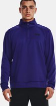 Under Armour Fleece met korte rits voor heren Sonar Blue Maat L