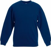 Fruit of the Loom - Kinder Classic Set-In Sweater - Blauw - 152-164