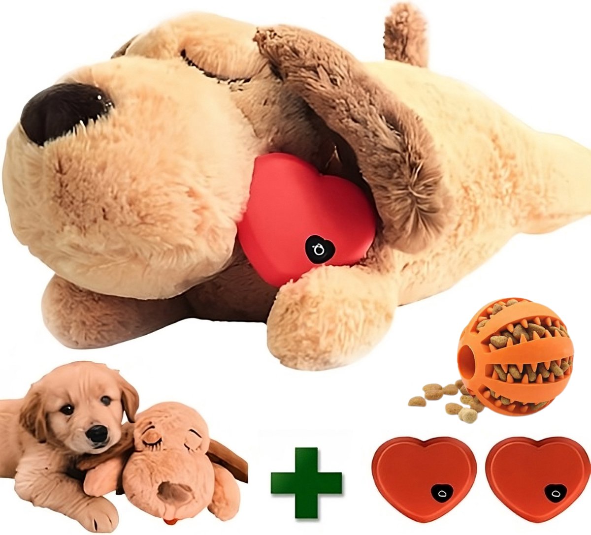 Hartslag knuffel Lou | beige - Zilte Zusjes