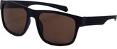 Az-eyewear Zonnebril Basic Cat. 3 Matzwart/bruin (166-a)