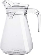 Waterkaraf 1,5 liter - Glazen kan met filterdeksel - Voor sap, thee en Waterkaraf 1,5 liter - Glazen kan met filterdeksel - Voor sap, thee en