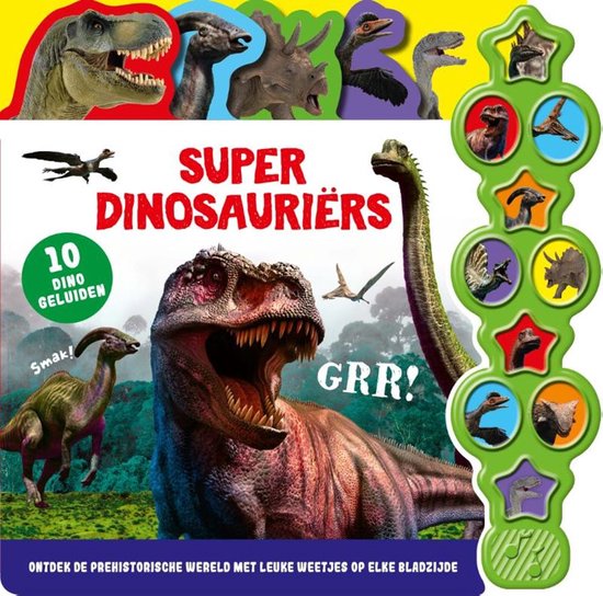 10 geluiden - Geluidenboek - Superdinosauriërs