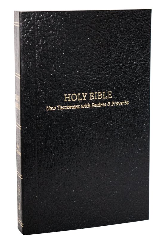 KJV, Pocket New Testament with Psalms and Proverbs, Softcover, Black