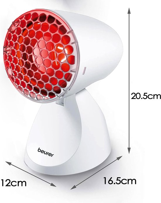 Infrared Lamp Heat Lamp, 275 W Red Light Lamp met wieltjes, 360 graden instelbaar, instelbare temperatuur voor schoonheidssalon, woonkamer, thuis