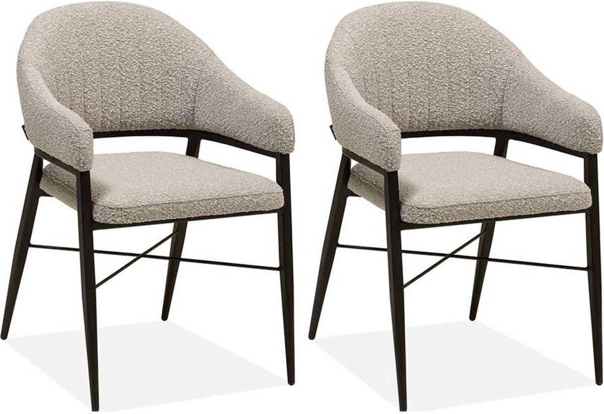 Eetkamerstoel Roma - Toffee (set van 2 stuks)