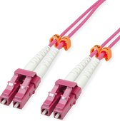 VALUE F.O. Kabel 50/125µm OM4, LC/LC, low-Loss connector , violet, 15 m