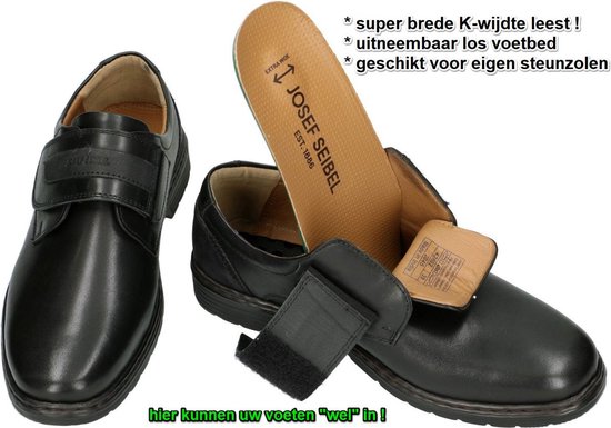 Josef Seibel -Heren - zwart - geklede lage schoenen - maat 44