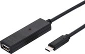 USB Prolongation active 2.0 avec Repeater, A-C, noir, 20 m