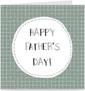 HAPPY FATHER'S DAY | vaderdag kaart / wenskaart met envelop | vaderdagkaart