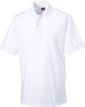 Men's Hardwearing Polycotton Poloshirt 'Russell' White - 3XL