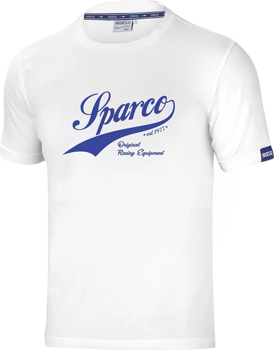 Sparco VINTAGE T-Shirt - Stijl en comfort voor de motorsportliefhebber - L - Wit