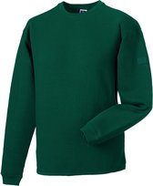 Heavy Duty Crew Neck Sweater 'Russell' Bottle Green - 4XL