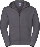 Authentic Full Zip Hoodie Sweatshirt 'Russell' Convoy Grey - XXL