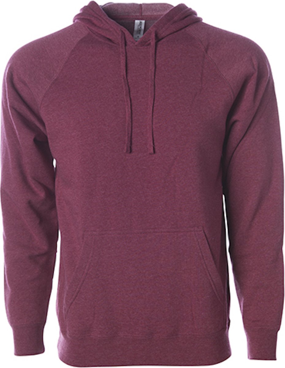 Independent Unisex Midweight Special Blend Raglan Hooded Pullover Crimson 3XL Roze