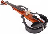 Leonardo moderne electrische viool, pre-amp, inclusief strijkstok, koffer, koptelefoon, schoudersteun