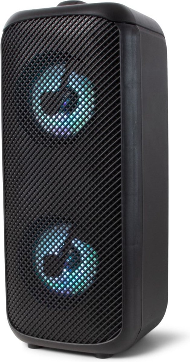 BRAINZ Partybox Party speaker Duo LED box Zwart
