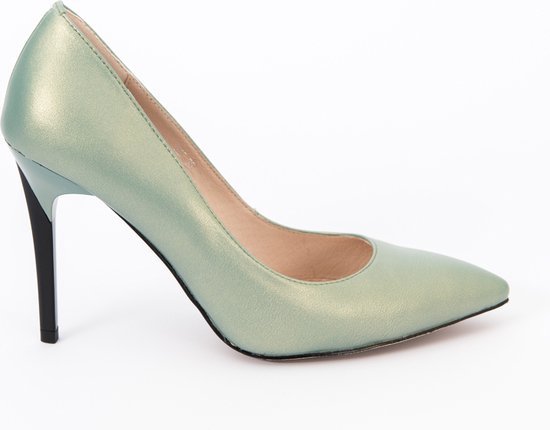 Zerba - Dames Pumps - Maat 36 - Mint Groen - Leer - Eraga