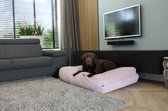 Dog's Companion - Coussin pour chien / Lit pour chien en velours côtelé rose clair - XS - 55x45cm