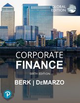 Samenvatting Corporate Finance week 1-3 Vrije Universiteit Amsterdam | H1.1, 1.2 en 14 t/m 17 Berk & DeMarzo
