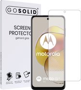 GO SOLID! Screenprotector geschikt voor Motorola Moto G73 5G gehard glas