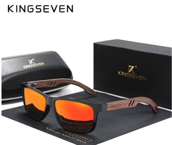 KingSeven Oranje - zonnebril met UV400 en polarisatie filter - Z207