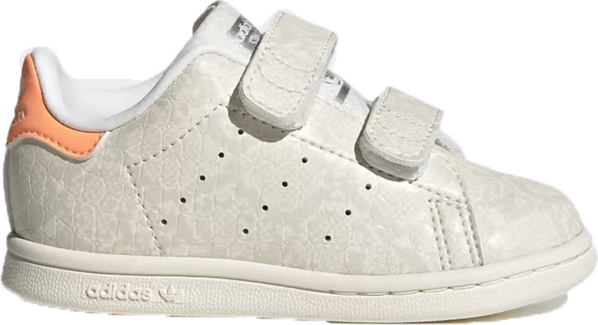 Adidas Stan Smith CF I Maat 27 Kinder Sneakers Klittenband Beige Print Oranje bol