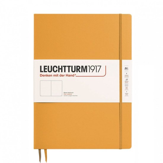 Leuchtturm notitieboek masterslim a4+ blanko rising sun