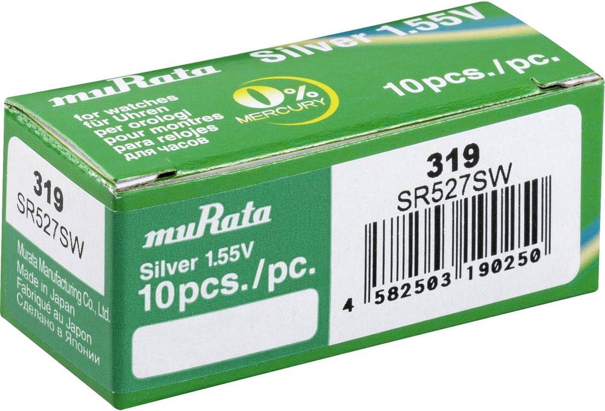 SONY / Murata silveroxide knoopcel batterij 319/ SR527SW