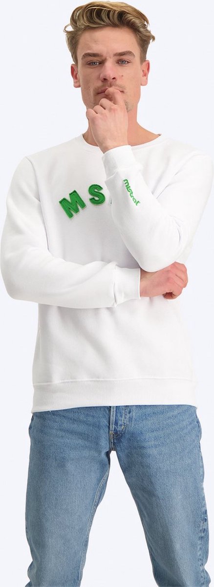 Mistral RAVELLO CREWNECK SWEAT shirt - WHITE GREEN-XL