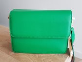 Groen schoudertasje met schouderband