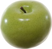 Kunstfruit decofruit - appel/appels - ongeveer 6 cm - groen - namaak fruit