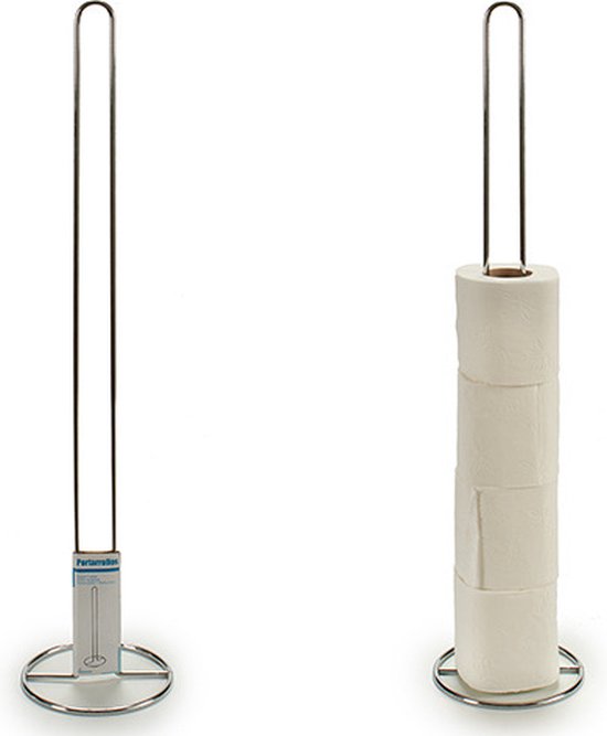 Toiletrol/wc-rol houder van metaal 60 cm - Badkamer artikelen