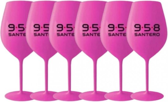 Santero wineglas "Fucsia" -per stuk-