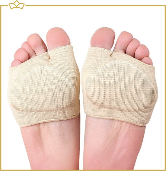 Coussin avant-pied ATTREZZO® avec softgel - semelle intérieure amortissante pour l'avant-pied - Beige - taille S (pointure 37-39)
