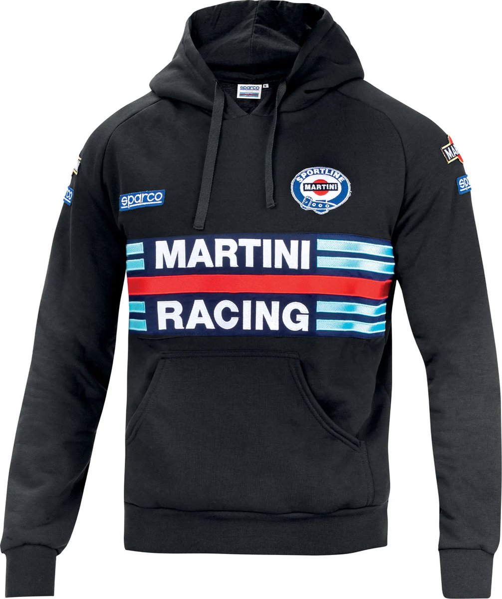 Sparco Martini Racing Hoodie - XL - Zwart