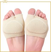Coussin avant-pied ATTREZZO® avec softgel - semelle intérieure amortissante pour l'avant-pied - Beige - taille L (pointure 43-46)