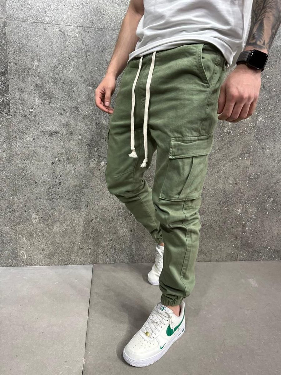 Cargobroeken Streetwear Zakken Jongens Mannen Jogger Broek