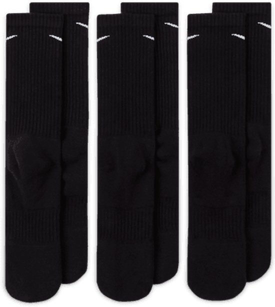 Chaussettes Nike Everyday Cushion Crew Socks (regular) - Taille 38-42 - Unisexe - Noir / blanc