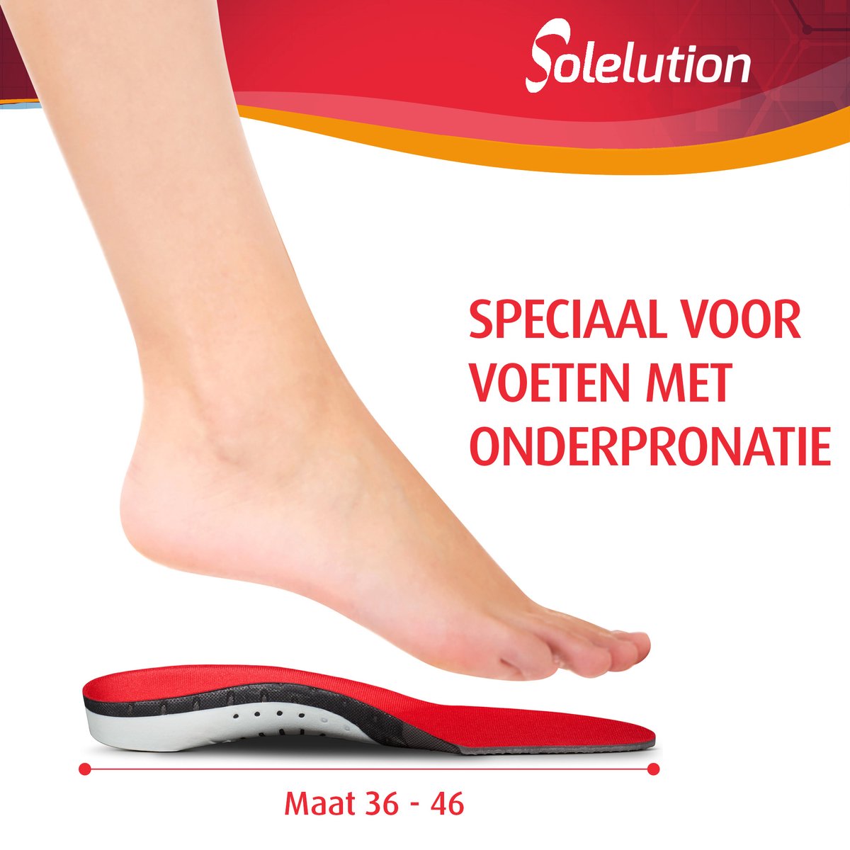 Solelution Onderpronatie zolen - Voet staat naar buiten (Per paar)