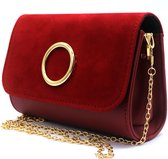 Tas Dames - Kettinkje - PU Kunstleer - 19,5x8x13 cm - Rood