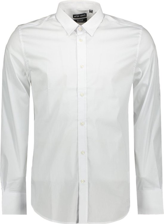 Antony Morato Overhemd Shirt Milano Mmsl00694 Fa450010 1000 White Mannen Maat - 54