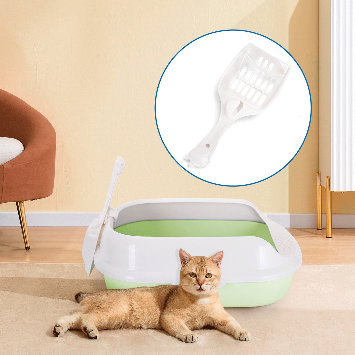 Nobleza Open Kattenbak L Groen thumbnail 4