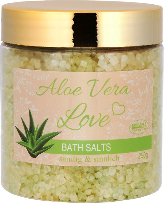 BRUBAKER Cosmetics Alo Vera Love Badset met bad goudkleurig 6-delig -  Cadeau | bol
