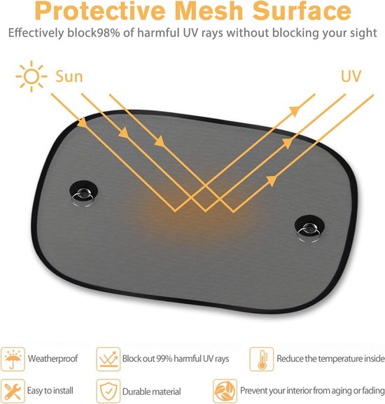 Pare-soleil universel pour voiture Protection UV Ventouse