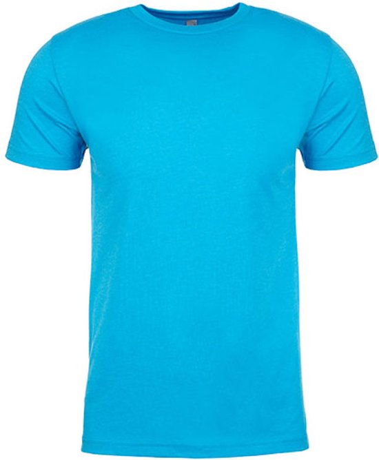 Men´s CVC T-Shirt met ronde hals Turquoise - L