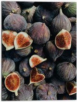 Dibond - Eten - Vrucht - Pitjes - Hart - 60x80 cm Foto op Aluminium (Met Ophangsysteem)
