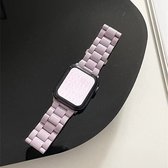 Fungus - Smartwatch bandje - Geschikt voor Apple Watch 42 / 44 / 45 / 49 mm - Series 1 2 3 4 5 6 7 8 9 SE Ultra iWatch - Hars - Lila