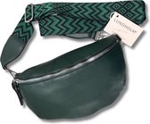 Lundholm crossbody tas dames groen - tassen dames met bag strap tassenriem met schouderband voor tas - cadeau voor vriendin | Scandinavisch design - Trondheim serie