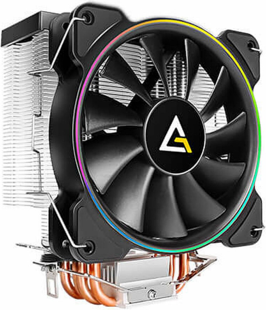 Antec A400 RGB Processor Koeler 12 cm Zwart, Koper, Metallic