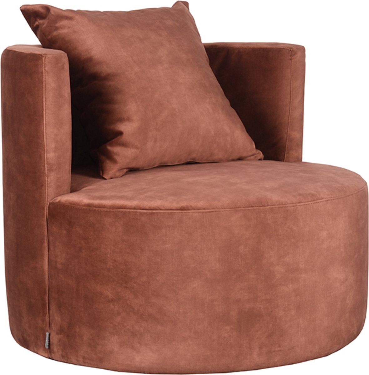 LABEL51 Evy Fauteuil - Oranje - Velvet - One Size